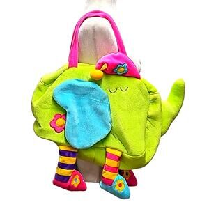 Sassafras Kids Fleece Zipper Closure Sleepover Overnight Shoulder Bag 20" x 10"